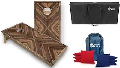 Tournament Grade Cornhole Boards 4x2 | Premium Wooden Designs with Bean Bags