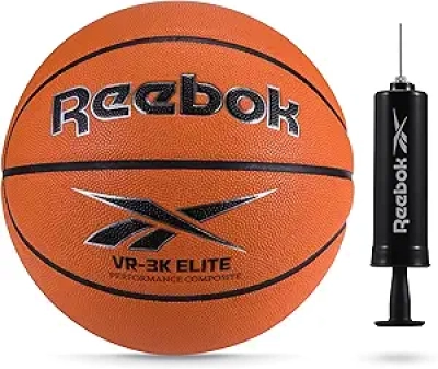 Reebok Hi Vis Elite Basketball - Official Size Composite Leather with Pump