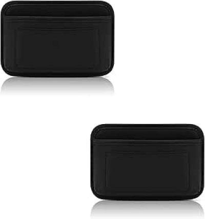 Accmor Universal Car Side Pocket Organizer - PU Leather Storage for Phones, Sunglasses & More