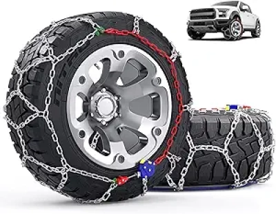 Auto-Fixing Snow Chains for Trucks & SUVs | 1-Min Installation | Heavy-Duty Tire Traction