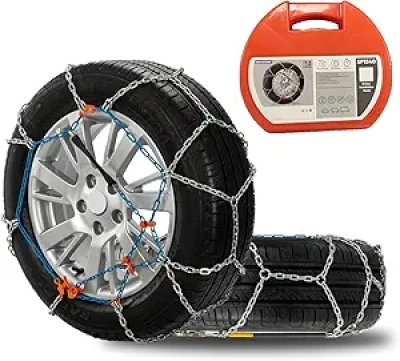 Universal Snow Chains for Cars & Trucks - Emergency Tire Chains 180-235MM