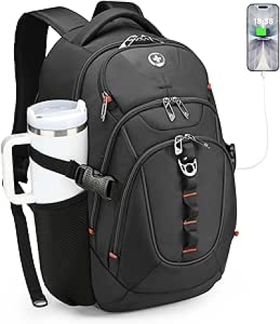 Swissdigital Design 15.6" Laptop Backpack with USB-C Charging & RFID Protection