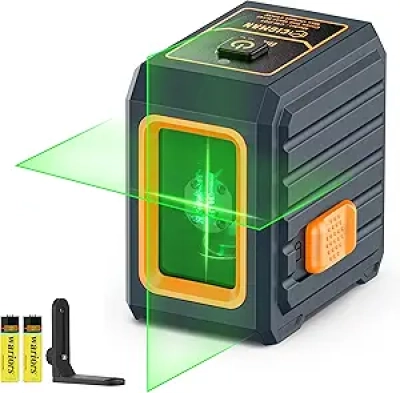 CIGMAN CM-G01 Self-Leveling Green Laser Level - 100ft Range, 28H Battery