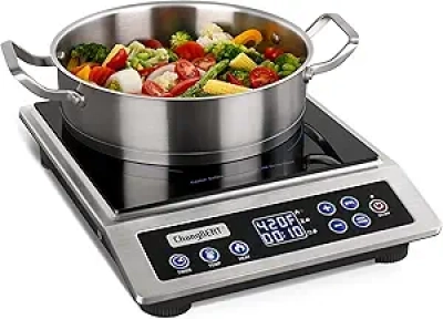 ChangBERT 1800W Portable Induction Cooktop | NSF Certified Commercial Grade Hot Plate