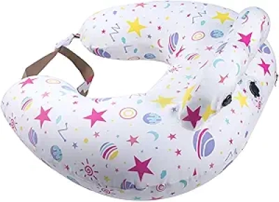 Inflatable Nursing Pillow for Breastfeeding | Portable Travel Feeding Cushion with Adjustable Strap