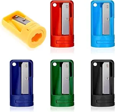 6 Pack Carpenter Pencil Sharpener - Portable Manual Woodworking Tool