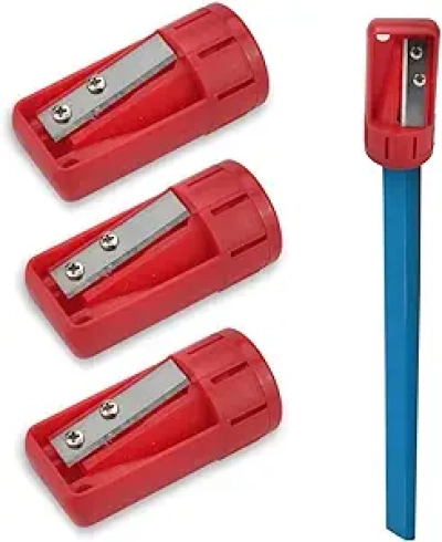 BRBASAP 3Ps Contractor Pencil Sharpener - Heavy Duty Manual Carpenter Tool