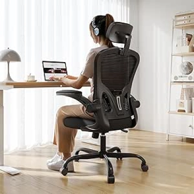 Ergonomic Office Chair 330LBS High Back Executive Desk Chair with Adjustable Headrest