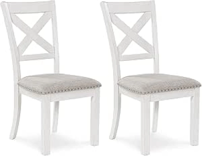 Signature Design by Ashley Robbinsdale Dining Chairs Set of 2 - Farmhouse Style