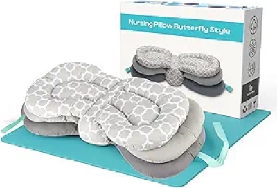 Adjustable Nursing Pillow for Breastfeeding & Bottle Feeding Newborns 0-5 Months