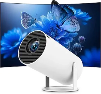 4K WiFi 6 Mini Portable Projector | 180° Rotation, Auto Keystone, Netflix Built-in