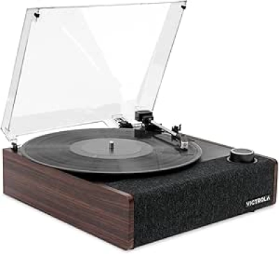 Victrola Eastwood II Bluetooth Turntable | 3-Speed Vinyl Record Player with Built-in Speakers