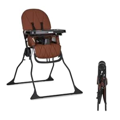 Dream On Me Snack and Stow Highchair - Foldable Feeding Chair for Toddlers