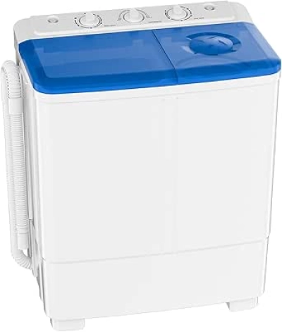 Auertech Portable Washing Machine 20lbs Twin Tub - Mini Compact Washer for Dorms & RVs