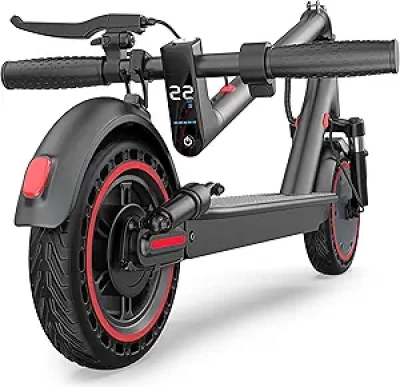 Maxshot Electric Scooter - 22 mph, 22 Mile Range, Foldable Adult E-Scooter with Dual Suspension