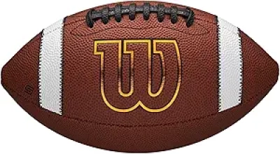 Wilson GST SpeedSkin Junior Football - Brown | Enhanced Grip & Control