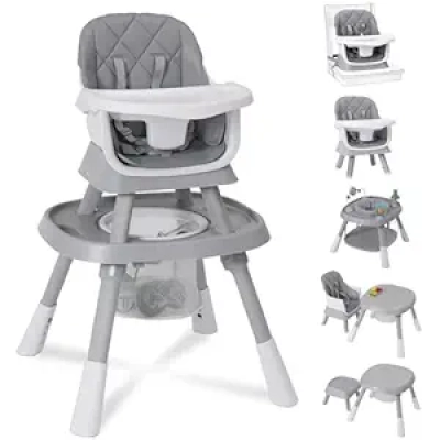 15-in-1 Convertible Baby High Chair & Activity Center - Babyliebe Multifunctional Highchair