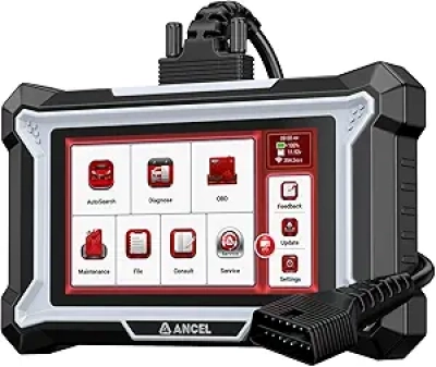 ANCEL DS100 OBD2 Scanner - Professional 7-in-1 Diagnostic Tool with ABS, SRS & Transmission Code Reader