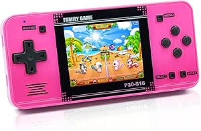 Handheld Game Console for Kids - 220 Preloaded Retro Games, Portable Player with 3.0" LCD Screen