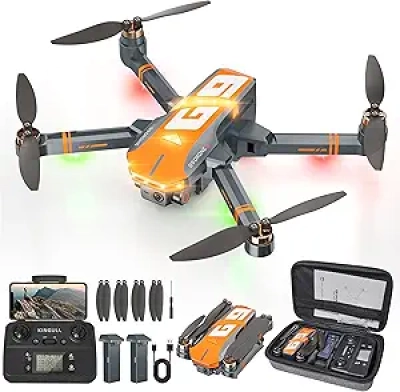 GPS Drone 4K Camera for Adults - 45min Flight, 5G FPV, Auto Return, Under 249g