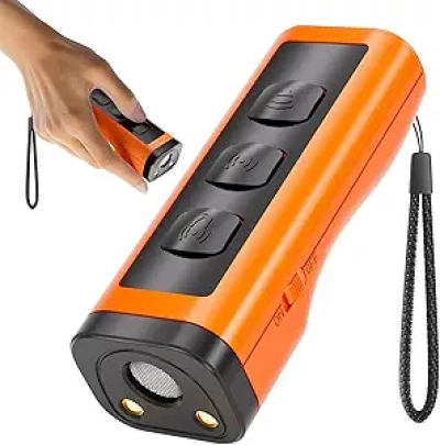 Ultrasonic Dog Bark Deterrent Device - 50ft Range, Rechargeable & Pain-Free