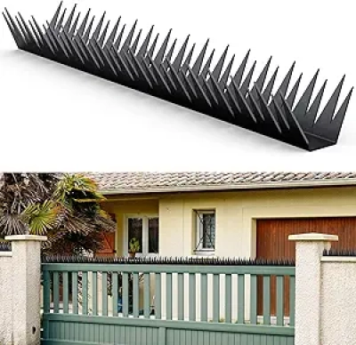 Anti Climb Fence Spikes 94.4in Metal Security Spikes for Walls & Roofs