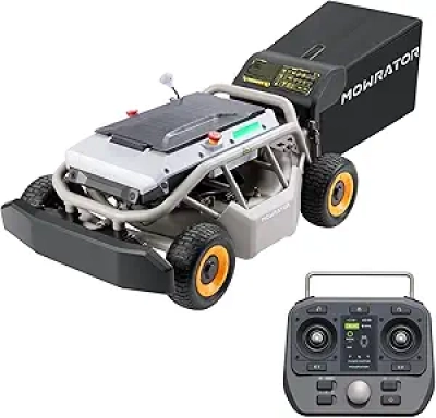 Remote Control Lawn Mower 56V 4WD | 75% Slope Climbing RC Mower 21" Cutting Width