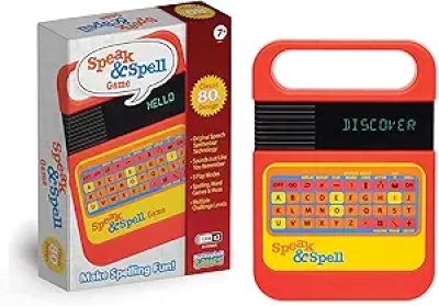 Speak & Spell Electronic Game - Classic 80s Handheld Learning Toy for Kids Ages 7+