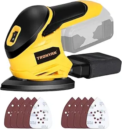 Cordless Detail Sander for DeWalt 20V Max - 12,000 OPM, Compact & Powerful