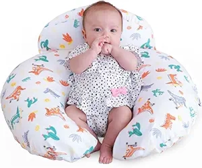 Premium Nursing Pillow with Removable Cotton Cover - Ergonomic Breastfeeding Support
