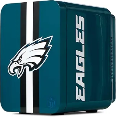 Philadelphia Eagles 6-Can Mini Fridge | NFL Thermoelectric Cooler 4L