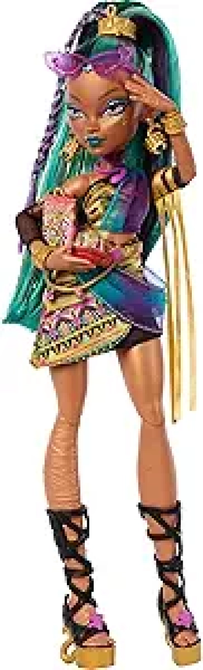 Monster High Nefera De Nile Royal Mummy Doll with Pet Scarab & Accessories