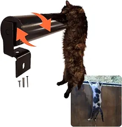 Zirao Roll Cat Barrier - Outdoor Cat Escape Prevention for Patios & Gardens
