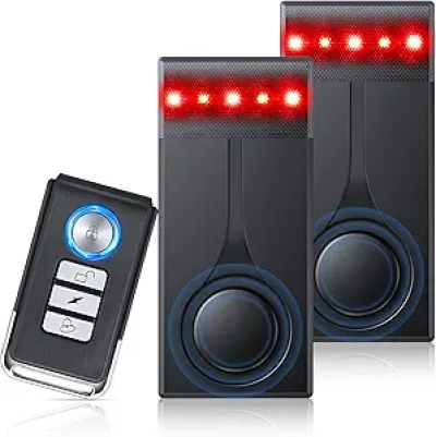108dB Car Alarm System with Vibration Sensor & Wireless Remote - Anti-Theft Device for Vehicles