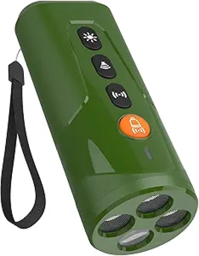 Ultrasonic Dog Bark Deterrent Device | 3 Modes & LED Light | Rechargeable