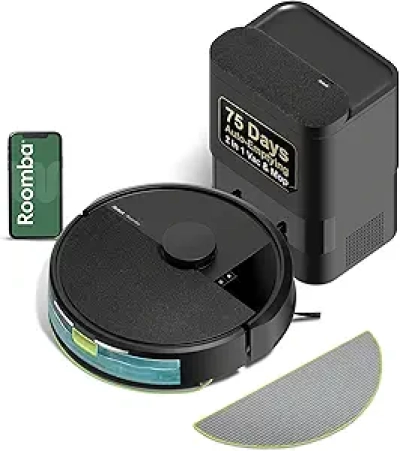 iRobot Roomba 104 2-in-1 Vacuum & Mop Robot with 75-Day Auto-Empty & LiDAR Navigation