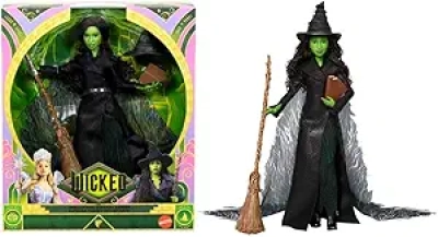 Wicked Elphaba Deluxe Fashion Doll - Premium Movie-Inspired Outfit & Accessories