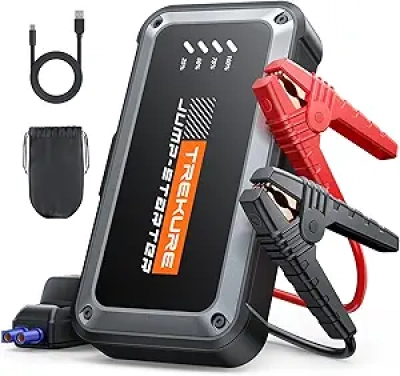 TREKURE 4000A Portable Car Battery Jump Starter - 16800mAh Fast Charge