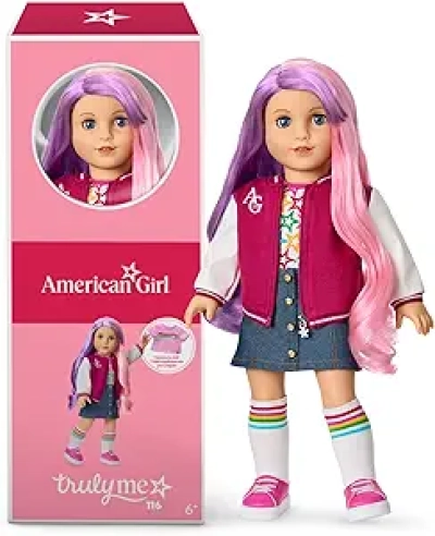 American Girl Truly Me 18-inch Doll #116 - Purple Pink Hair, Light Blue Eyes
