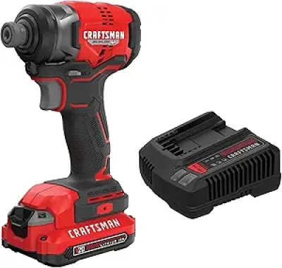 CRAFTSMAN V20 1/4" Cordless Impact Driver Kit - 1500 In-Lbs Torque
