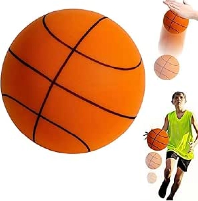 Silent Basketball Size 7 - Quiet Foam Ball for Indoor Training & Arcade Games