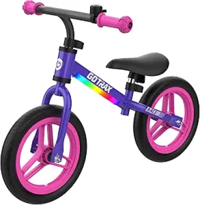Gotrax KS12 12" Balance Bike for Toddlers 2-5 Years - LED Lights, Adjustable Seat