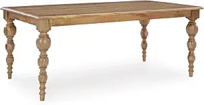 Rybergston Light Brown Solid Mango Wood Dining Table | Ashley Furniture