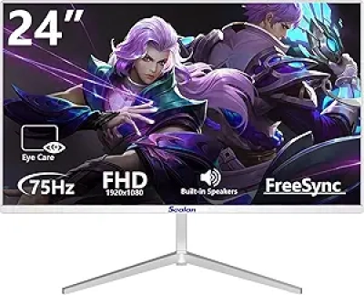 24 Inch Gaming Monitor 100Hz 1080P FHD VA Panel with HDMI & Ergonomic Stand