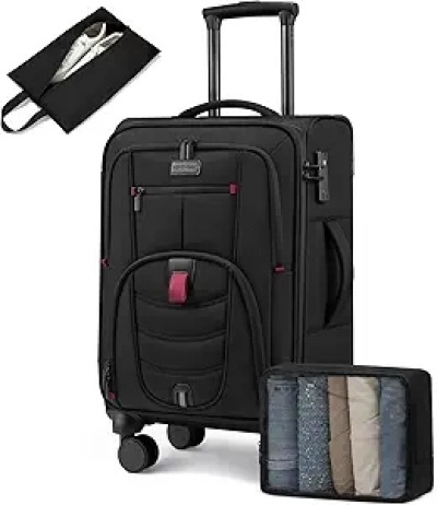 22-Inch Carry On Luggage - Airline Approved Spinner Wheels & TSA Lock
