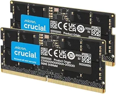 Crucial 128GB DDR5 5600MHz Laptop RAM Kit - Intel Core Ultra & AMD Ryzen 8000