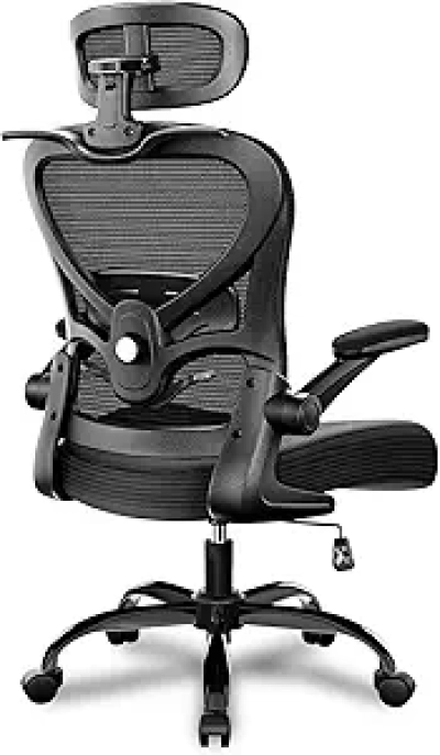 Ergonomic Office Chair with 3D Headrest & Lumbar Support - 350LBS Capacity