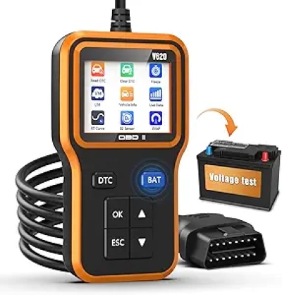 OBD2 Scanner with Battery Tester - Advanced Diagnostic Tool for All Cars Since 1996
