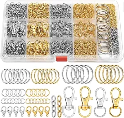 PAXCOO 990PCS Keychain Making Kit - Complete Craft Supplies for DIY Projects