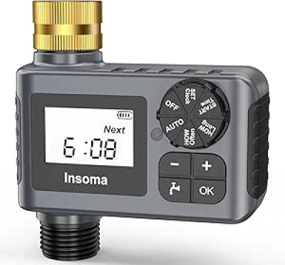 Smart Water Timer for Garden Hose - Automatic Irrigation Controller with Rain Delay